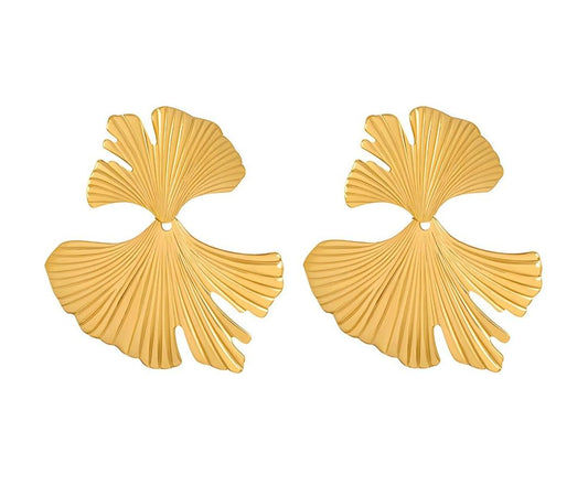 18K GOLD PLATED STAINLESS STEEL EARRINGS